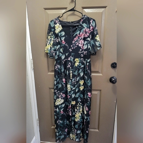 Enfocus studio floral maxi/ mini dress EUC size 6 - Picture 1 of 8
